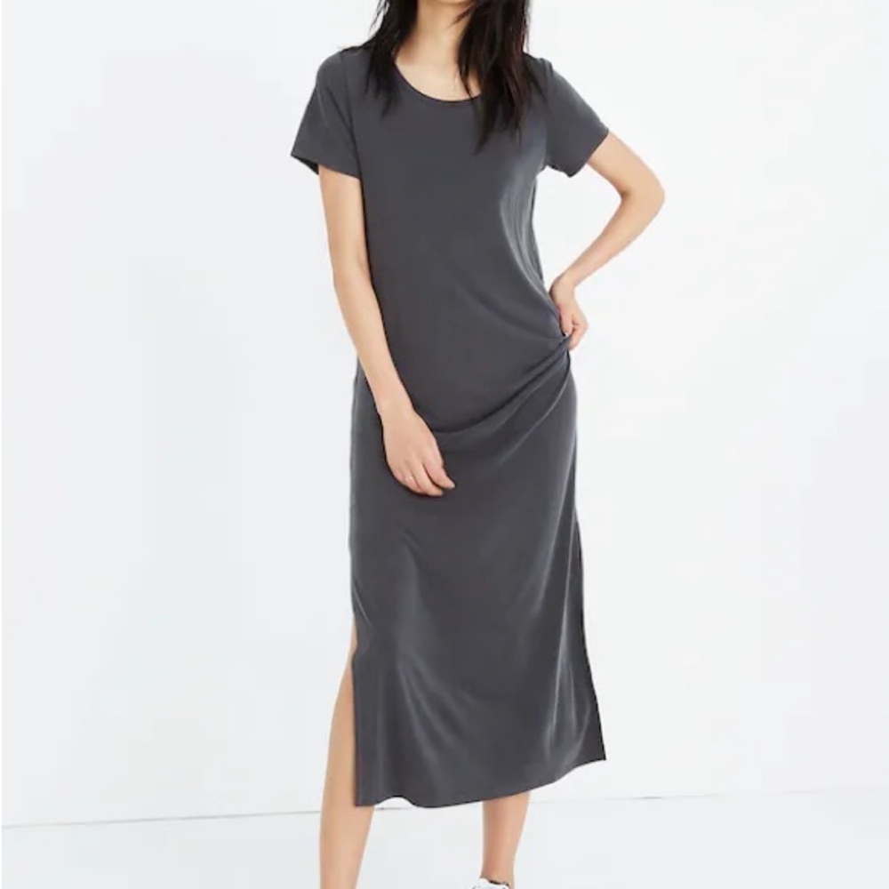 Madewell Short-Sleeve Sandwashed Maxi Tee Dress